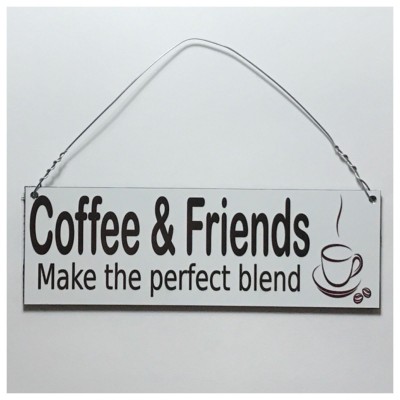 Coffee & Friends Sign Plaque or Hanging Wall Kitchen House French Country Chic    292039717343